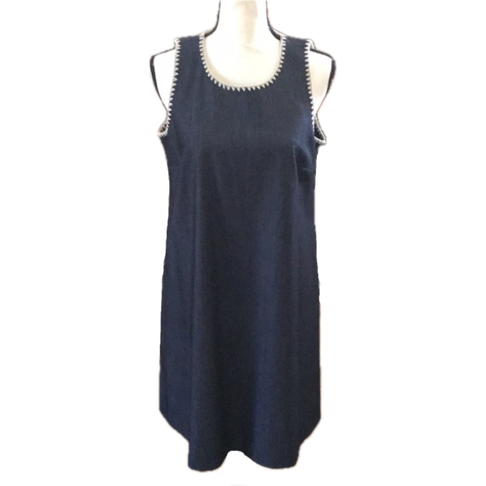 NWOT Calvin Klein denim LOOK dress | 10 | blue